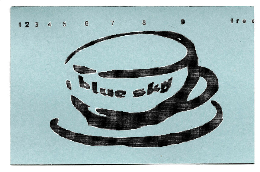 blue sky punchcard